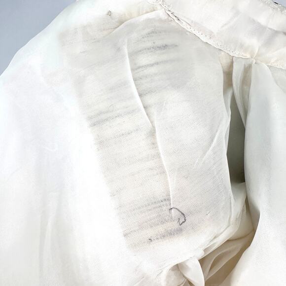 Boys White Sherwani Jacket Beaded Embroidery Gold Buttons 14" Chest - Picture 11 of 16